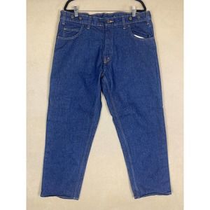 PRSN BLU Carpenter Jeans Straight Leg Mens 40x30 Relaxed Fit Made in USA Blue